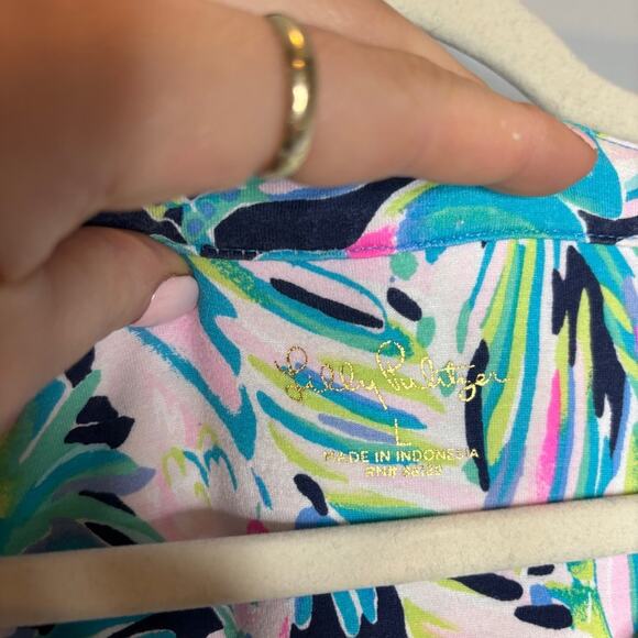 Lilly Pulitzer Aubrey Printed Mini Dress in Multi Bermudaful Tropical - Picture 3 of 9